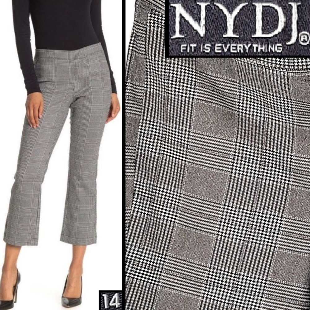 "Cropped Boot Pull On, Snow Plaid" - image 1